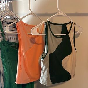 Target Orange and Green Tank Top for Casual Style